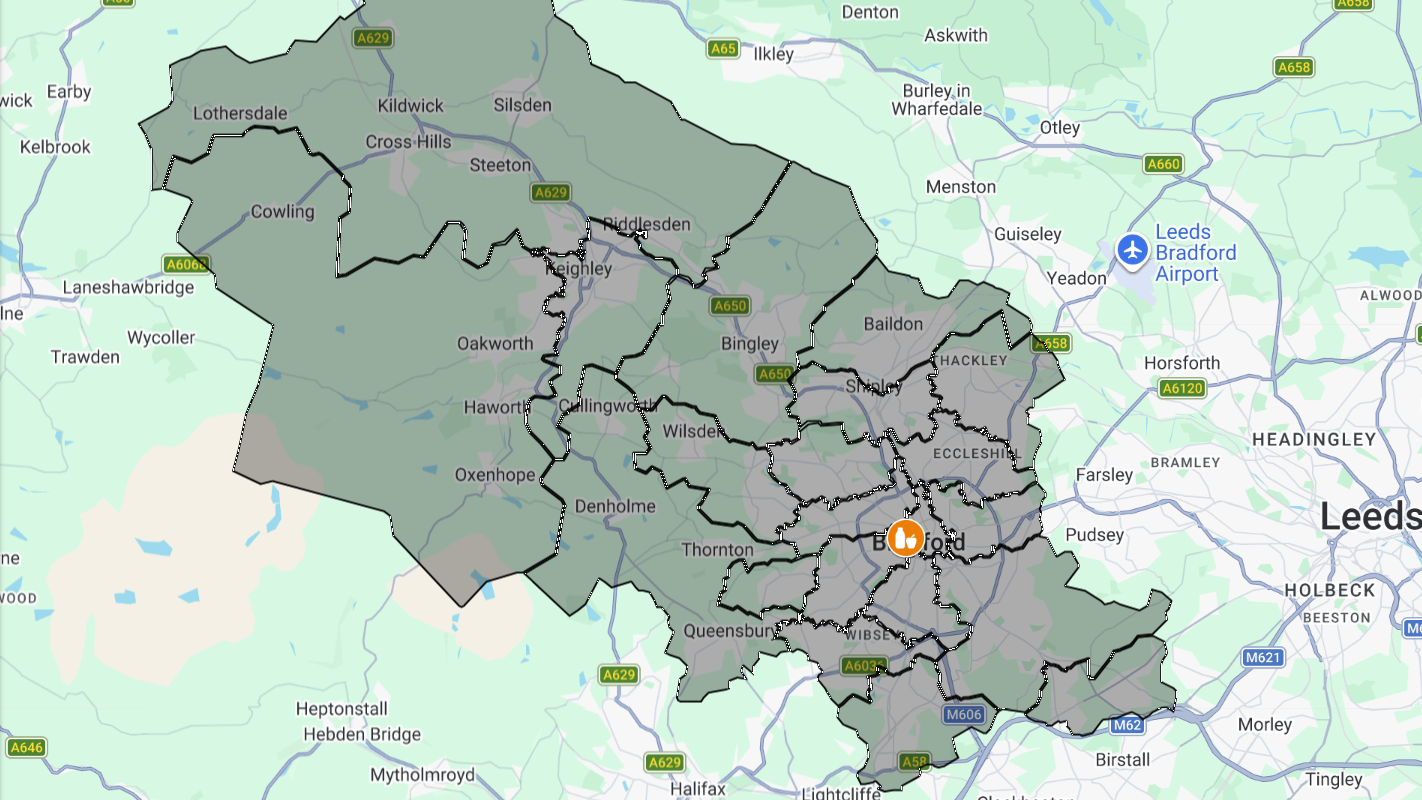 Millside House Pantry approximate coverage